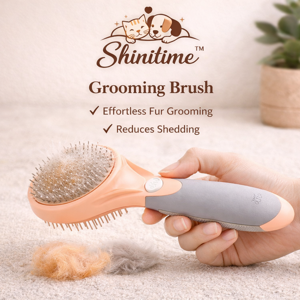 🐾 Shinitime™ Gentle Glide Pet Grooming Brush